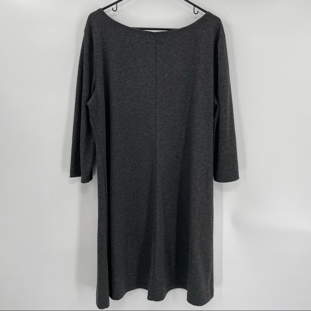 Women's Simple Dark Grey Dress - Picture 4 of 6